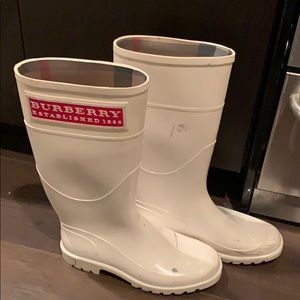 Burberry rain boots
